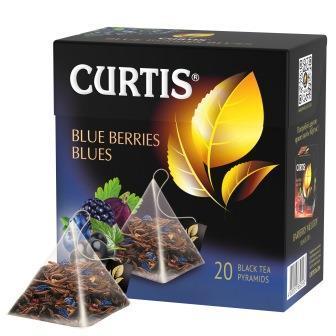 Tee Curtis black Blue Berries Blues, Inhalt: 20 Pyramiden à 1,8g. (Grundpreis 7,194€/100g)