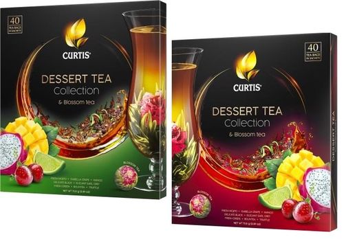 Tee-Set Curtis Dessert Collection, Inhalt: 40 Beutel + Teeblume. (Grundpreis 11,616€/100g)